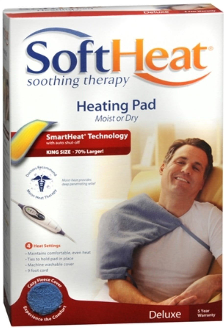 SoftHeat Heating Pad Moist or Dry Heat King Size HP950 1 Each (Pack of