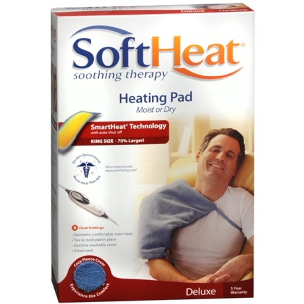 SoftHeat Heating Pad Moist or Dry Heat King Size HP950 1 Each (Pack of