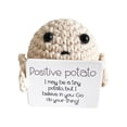 thumbnail image 2 of Lindo juguete patata con tarjeta positiva regalos para adultos (pequeña patata beige-P), 2 of 2