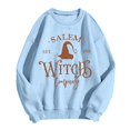 thumbnail image 5 of WEIWEN Halloween Sweatshirts for Women 1692 Salem Broom Co Graphic Pullover Crewneck Long Sleeve Shirts 2026 Fall Outfits Womens Fall Fashion Clothing Light Blue, XXL, 5 of 5