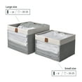 thumbnail image 5 of StorageWorks Foldable Storage Bins For Closet Organization, Fabric Collapsible Storage Box, Gray&White, Medium, 12.4"x11.6"x8.1", 5 of 10