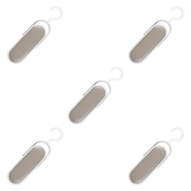 Shengyu Portable Mini Sealing Machine Food Heat Package Sealer Snack Hand-pressed Bag Clips Kitchen Gadgets Khaki 5Set