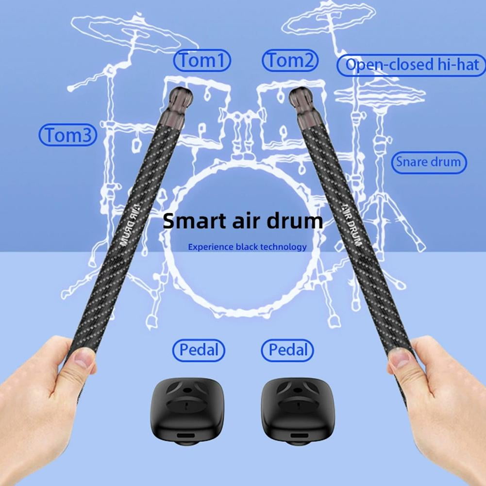 Air Drumsticks with Speaker, Virtual Electronic Drum Set for Home & Party Adults, Kids, Christmas Birthday Valentine's Day Gift