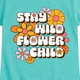 thumbnail image 3 of Instant Message - Stay Wild Flower Child - Toddler & Youth Girls Short Sleeve Graphic T-Shirt, 3 of 6