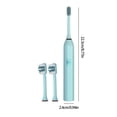 thumbnail image 3 of Electric Toothbrush With Multiple Cleaning Modes Smart Timer 8.78In Long Battery Life Waterproof Decor Party For Daily Oral Care Travel Home Replacement Brush Heads Deep Cleaning Decoration, 3 of 6