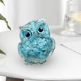 thumbnail image 2 of Crystal Owl Decoration Owl Statue for Office Decor Housewarming Gift Desk Housewarming Gift Blue, 2 of 9