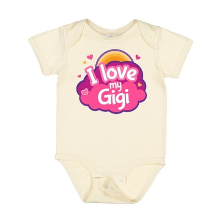 

Inktastic I Love My Gigi Grandma Grandchild Gift Baby Girl Bodysuit