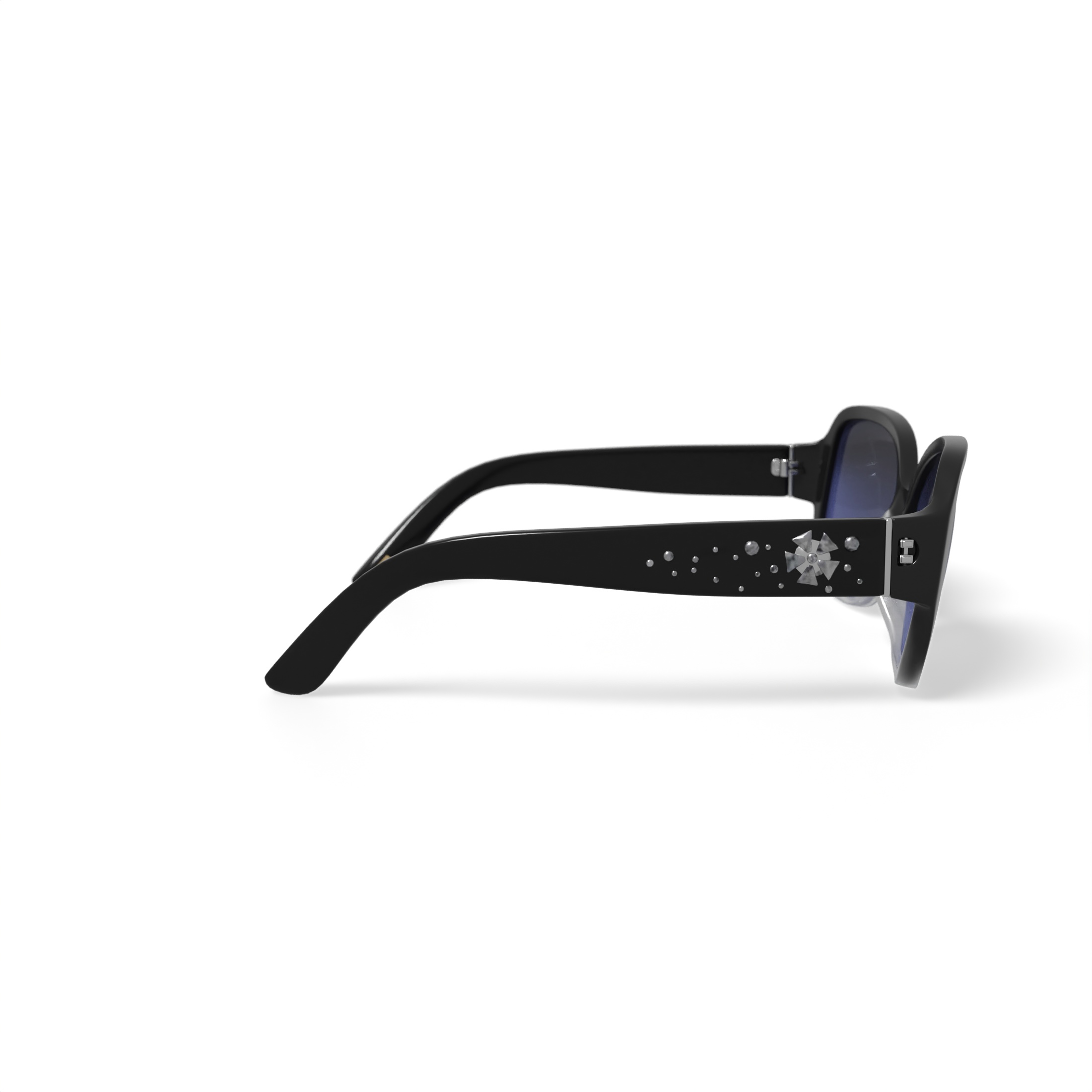 Solvari Women’s Rx-able Fashion Sunglasses, Bonita - Black, Square, Plastic, 56-14-135, with Case