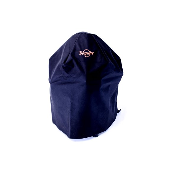 BBQube Heavy Duty Grill Cover for Small 15" Kamado Akorn Jr. Kamado Joe Jr, Big Green Egg Medium, Secure Straps, Waterproof Nylon Coating, US Warranty