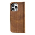 thumbnail image 6 of Mantto Compatible with iPhone 12 Pro Max Case, Wallet Flip Cover with Card Holder and Wrist Strap PU Leather Kickstand Caredit Card Classic Phone Case Cover for iPhone 12 Pro Max 6.7 inch,Brown, 6 of 9