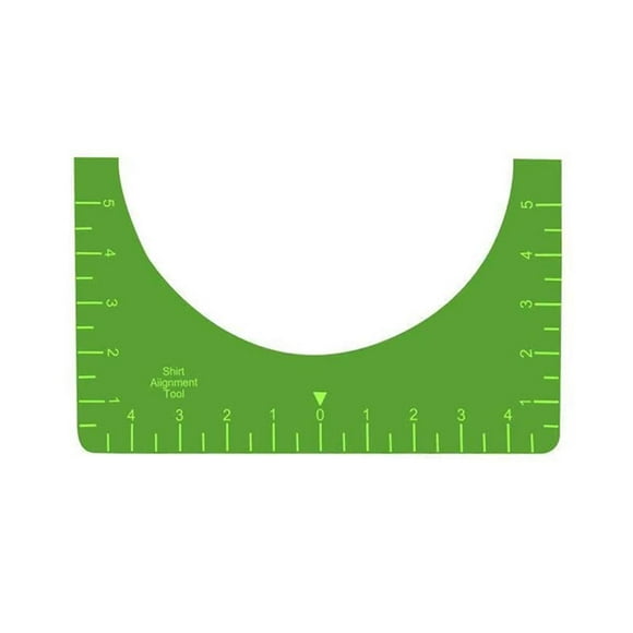 Camiseta Guía de regla Fluorescente Camiseta Guía de regla Herramienta de medición Camiseta Herramienta de centrado Guía de alineación para Tela de costura y artesanía blanco 18*5 pulgadas Matsuzay HA041667-01