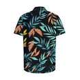 thumbnail image 5 of JXMVOJ Men's Hawaii Print Button-Up Casual Shirt, Lightweight Polyester Summer Tops for Outdoor, Party, Wedding, Daily Casual Wear, 5 of 5