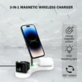 thumbnail image 2 of 3-in-1 Magnetic Wireless Charger With 15W Fast Charging, 360° Rotation, And Phone Stand For Smartphones, 2 of 9
