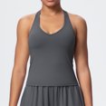 thumbnail image 5 of Laqbezok Women's Sexy V-Neck Halter Yoga Tank Top, Stylish Y-Back Sports Camisole, Athletic Crop Top, Stretchy Performance Workout Vest for Running and Gym Fitness, 5 of 8
