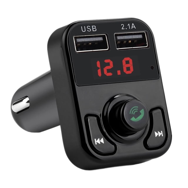 Universal B3 Transmisor FM inalámbrico Soporte Tarjeta TF Llamada manos libres Bluetooth Coche Reproductor de MP3 Dual USB Teléfono celular Cargador automático Eigraketly DZ4679-02B