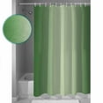 thumbnail image 4 of Green Ombre Waterproof Fabric Shower Curtain, Modern Gradient Abstract Art Shower Curtain for Bathroom Curtains Bathtubs Hotel Washable Shower Curtains with 12 Hooks Extra Long 72x96, 4 of 6