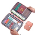 thumbnail image 2 of Cartera de viaje para pasaporte familiar, organizador creativo, impermeable, accesorios de viaje, bolsa para documentos, tarjetero, 2 of 4