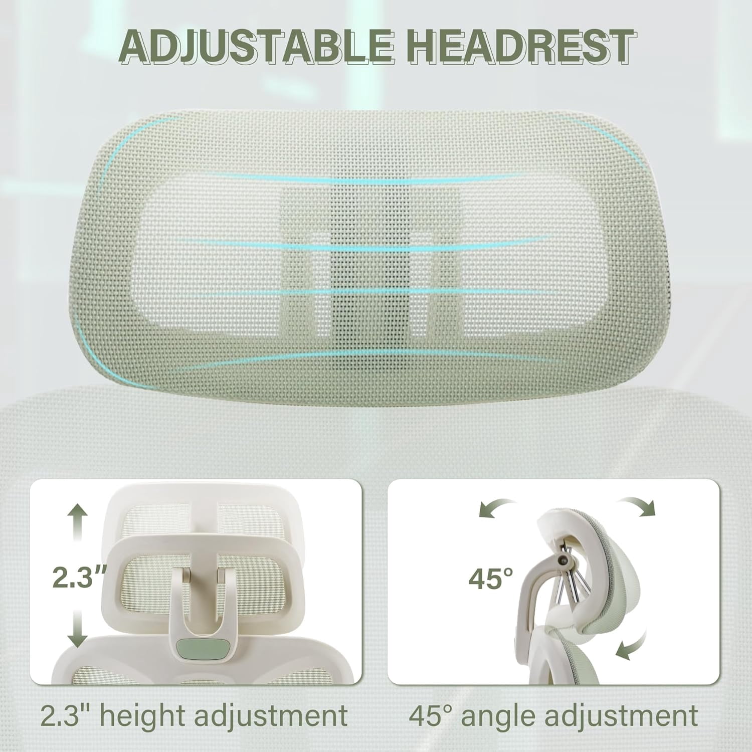 Ergonomic High Back Mesh Office Chair with Retractable Footrest, 2D Headrest & 4D Armrest, 90°-135° Reclining Sponge Cushion Computer Desk Chair