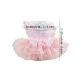 thumbnail image 3 of Pet Princess Dress, Dog Cat Wedding Butterfly Dress Formal Adjustable Elegant Party Outfit Mesh Costume, for Small Medium Dogs Cats Weddings Photos Events Parties, 3 of 6