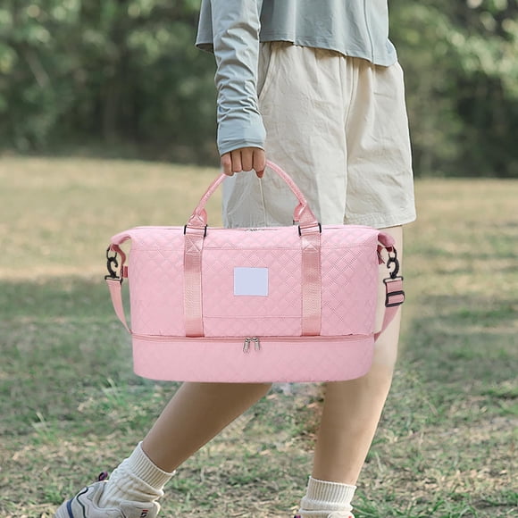 Bolsa de Viaje Multiusos, Duffle Ligero, Tote de Gimnasio con Compartimento Húmedo, 50x30x25cm, para Deportes, Fitness, Yoga, Viajes de Fin de Semana, Camping y Picnics.