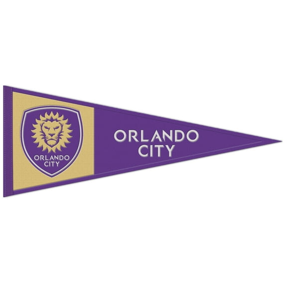 WinCraft Orlando City SC 13" x 32" Wool Primary Logo Pennant