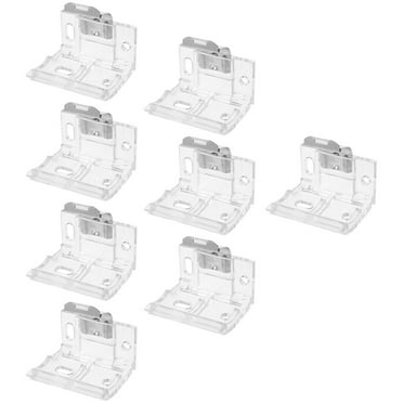 8 Pcs Window Blind Brackets Mounting Cordless Shade Clips for Valance 1 Inch 25mm Venetian Accessories Curtain Track Fixing 4pcs/pack Pleated Metal Plastic