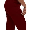 thumbnail image 2 of Scrub for Women Scrubs Top with Classic V-Neck Jogger Pants Medical Nursing Uniform Scrub Set Burgundy XL, 2 of 8