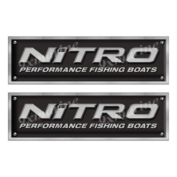 Nitro Imitation Name Plate Sticker set. 10"x3" each