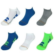 Angle View: GOLDTOE Boys Athletic No Show Socks, 6-Pack Sizes 7-11