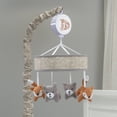 thumbnail image 3 of Lambs & Ivy Painted Forest Gray/Beige Fox and Bear Baby Crib Musical Mobile, 3 of 4