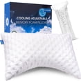 thumbnail image 1 of Almohada KUCEY de espuma viscoelástica ajustable y refrescante para quienes duermen de lado, 1 of 8
