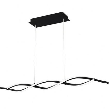 

27W Led Linear Chandelier in Contemporary Style-3.75 inches Tall and 42.25 inches Wide-Matte Black Finish Bailey Street Home 71-Bel-4618509
