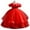Red, variant on LWavelet Little Girls Flower High Low Tulle Dress Princess Wedding Pageant Birthday Party Formal Evening Dance Ball Gown
