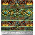 thumbnail image 1 of Soimoi Cotton Duck Fabric Stripe & Mosaic Kaleidoscope Printed Craft Fabric by The Yard 42 Inch Wide, 1 of 1
