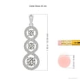 thumbnail image 3 of ANGARA Natural Diamond Floating Infinity Pendant in 14K White Gold for Women (Size-4.6mm| Color-K| Clarity-I3) | April Birthstone, Anniversary, Jewelry Gift for Women | Natural Diamond Necklace, 3 of 7