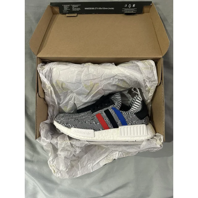 Ad-id-as NMD R1 PK Primeknit Tri Color White Red Black BB2888 Size 5