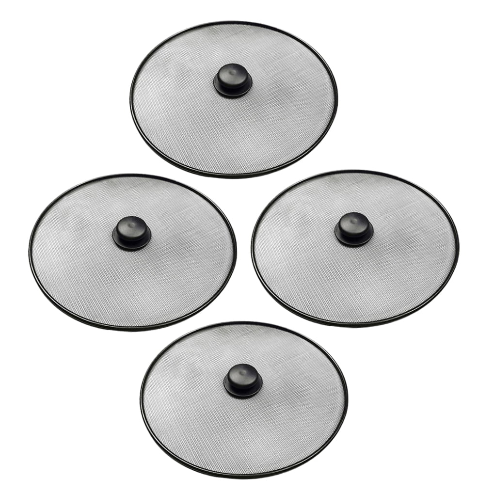 OUNONA Black Stainless Steel Stove Grease Shield - Kitchen Splash Guard for Stove Top, Easy to Clean and Protects Cooking Area