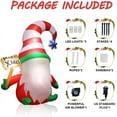 6 FT Christmas Inflatables Gnome,Xmas Inflatable Outdoor Decorations