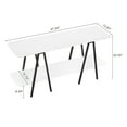 thumbnail image 3 of Manhattan Comfort Celine Side Table Console from Engineered Wood in White, 3 of 6