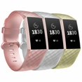thumbnail image 1 of adepoy Compatible with Fitbit Charge 3 Bands for Women Men Large Small, Adjustable Replacement Wristbands for Fitbit Charge 3 and Fitbit Charge 3 SE, 3 Pack, 1 of 7