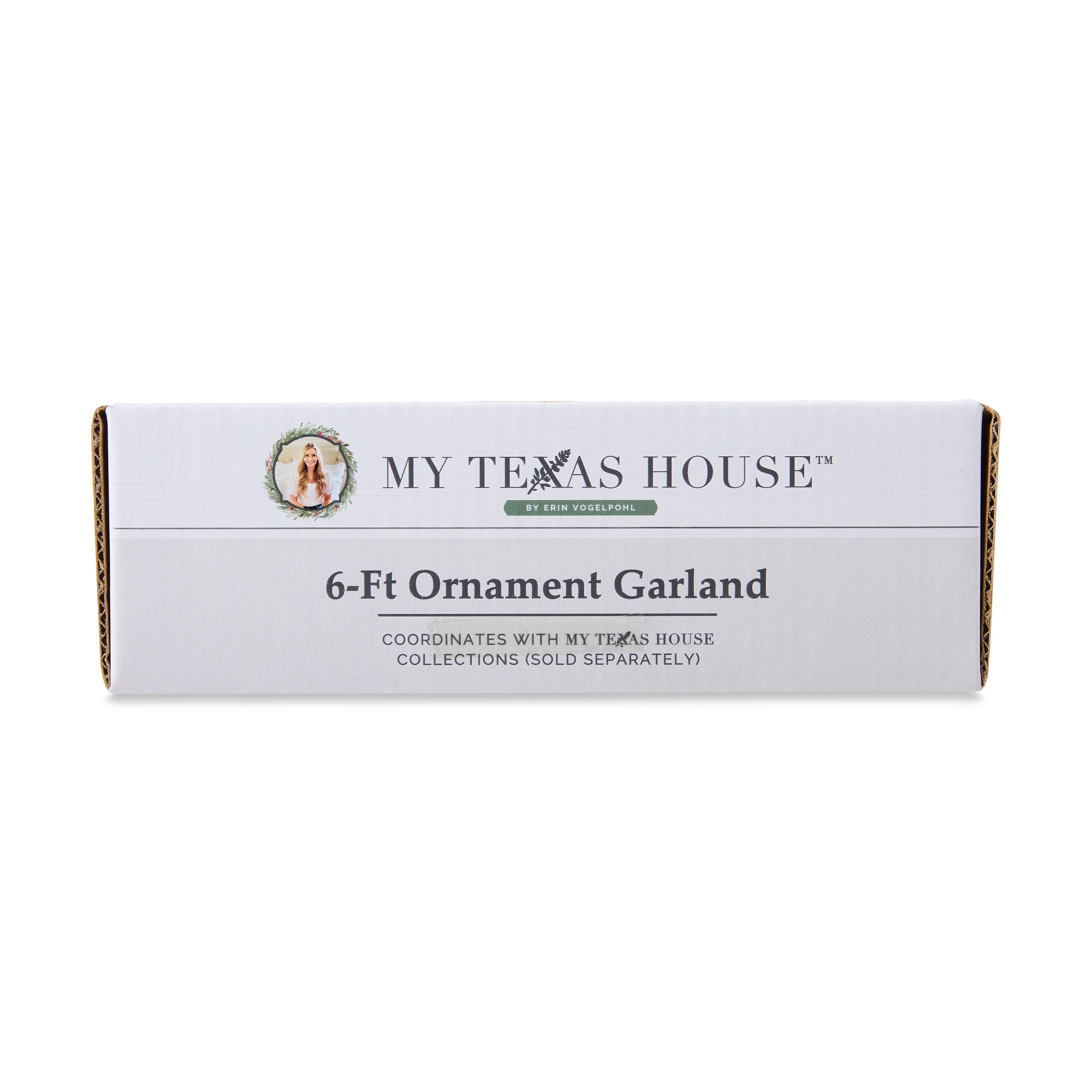 Silver Shatterproof Ornament Christmas Garland, 72 in, by My Texas House