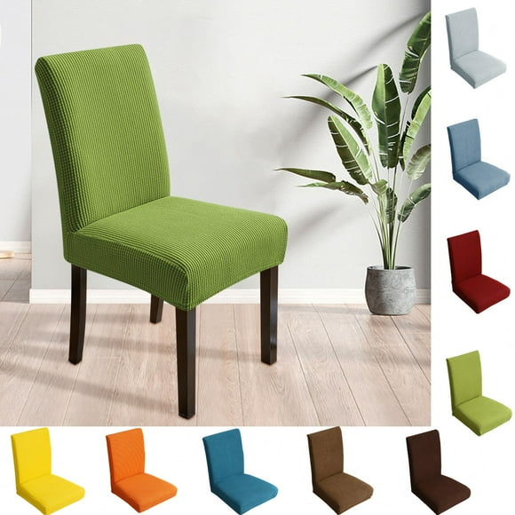 Bowayaoa Housses Élastiques pour Chaises de Salle à Manger, Ensemble de 4, Housses Extensibles Universelles pour Chaises Conjointes, Housses de Siège de Canapé en Spandex Lavables pour Cuisine, Bureau, Hôtel, Protège-Meubles Épaissi