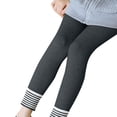 thumbnail image 4 of Jalioing Winter Fleece Lined Leggings for Toddler Girl Warm Thicken Tights Pant Solid Color Velour Pant (12-15 Years, Gray), 4 of 8