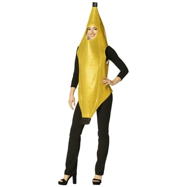 Imposta Costumes Banana Glitzy Ultimate Halloween Costume, Yellow, Adult Size XXS, 30029-XXS