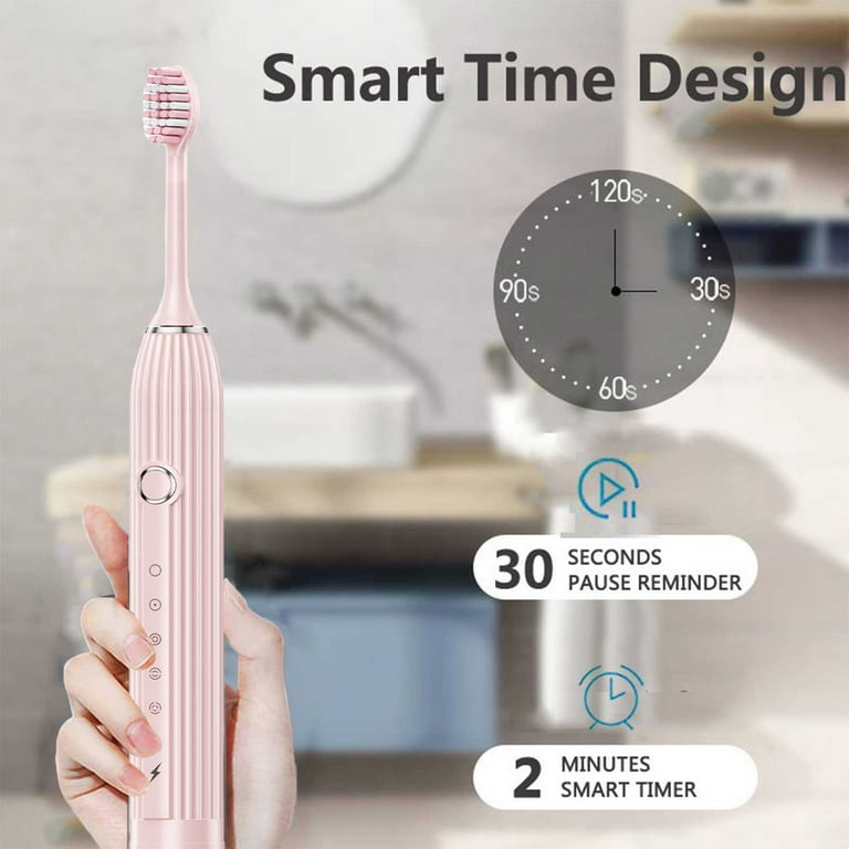 Electric Toothbrush, Sonic Type for Adults & Teens, 8 Brush