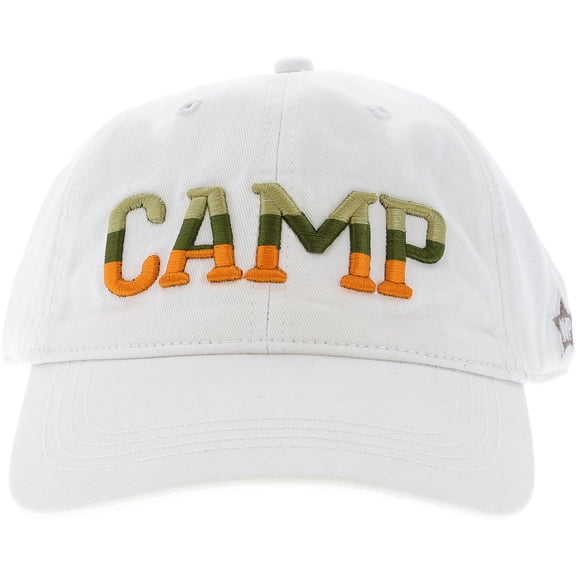 Pavilion Gift Company - Camp - White Adjustable Hat