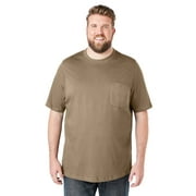 Boulder Creek By Kingsize Men's Big & Tall Heavyweight Crewneck Pocket T-Shirt
