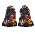 thumbnail image 5 of Maryland And American flag Shoes Sneakers for Women Men Black Size 11.5, 5 of 7