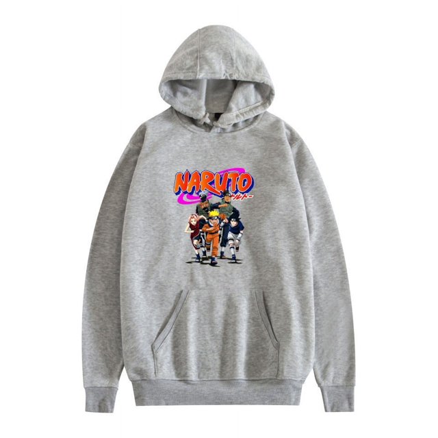 Nuevo Naruto Bidimensional Cómic japonés Moda Periférico Otoño e Invierno Popular Sudadera con capucha de estilo suelto informal para hombres y mujeres