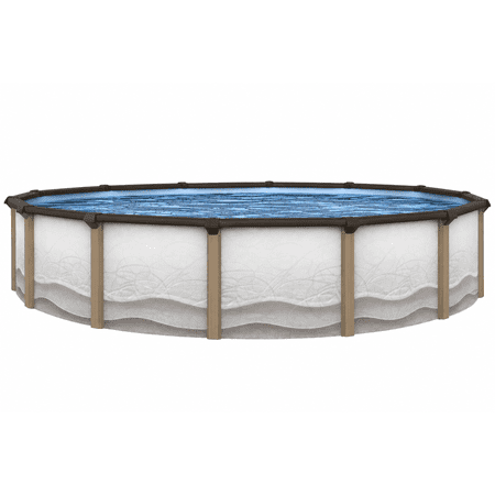 Lake Effect 15' x 52" Cozumel Round Steel Walled Above Ground Swimming Pool